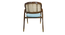 aidos solid wood  Lounge Chair in  blue colour (Blue, Rustik Teak Finish) by Urban Ladder - - 