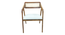 aceso solid wood  Lounge Chair in  blue colour (Blue, Rustik Teak Finish) by Urban Ladder - - 