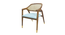 aidos solid wood  Lounge Chair in  blue colour (Blue, Rustik Teak Finish) by Urban Ladder - - 