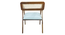 aceso solid wood  Lounge Chair in  blue colour (Blue, Rustik Teak Finish) by Urban Ladder - - 