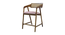 adikia solid wood  Lounge Chair in  pink colour (Pink, Rustik Teak Finish) by Urban Ladder - - 