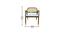 aidos solid wood  Lounge Chair in  blue colour (Blue, Rustik Teak Finish) by Urban Ladder - - 