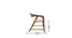 adikia solid wood  Lounge Chair in  pink colour (Pink, Rustik Teak Finish) by Urban Ladder - - 