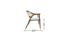 aidos solid wood  Lounge Chair in  blue colour (Blue, Rustik Teak Finish) by Urban Ladder - - 