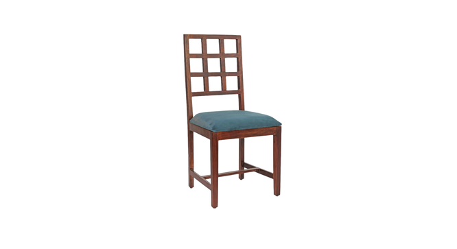 pebbles solid wood  4 seater Dining table in  Provincial Teak (Turquoise, PROVINCIAL TEAK Finish) by Urban Ladder - - 