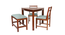 balo solid wood  4 seater Dining table in  Provincial Teak (Light Blue, PROVINCIAL TEAK Finish) by Urban Ladder - - 