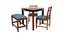 vanish solid wood  4 seater Dining table in  Provincial Teak (Sky Blue, PROVINCIAL TEAK Finish) by Urban Ladder - - 