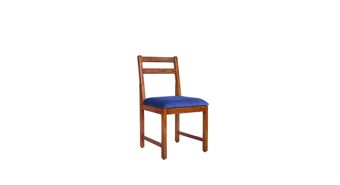 plam solid wood  4 seater Dining table in  Provincial Teak (Navy Blue, PROVINCIAL TEAK Finish) by Urban Ladder - - 