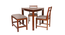 taffy solid wood  4 seater Dining table in  Provincial Teak (Grey, PROVINCIAL TEAK Finish) by Urban Ladder - - 