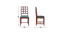 pebbles solid wood  4 seater Dining table in  Provincial Teak (Turquoise, PROVINCIAL TEAK Finish) by Urban Ladder - - 