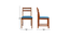 vanish solid wood  4 seater Dining table in  Provincial Teak (Sky Blue, PROVINCIAL TEAK Finish) by Urban Ladder - - 