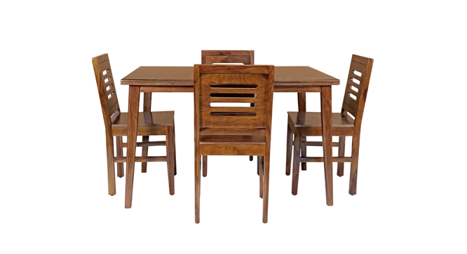 kemp solid wood  4 seater Dining table in  Provincial Teak (Brown, PROVINCIAL TEAK Finish) by Urban Ladder - - 