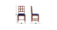 abbie solid wood  4 seater Dining table in  Provincial Teak (Navy Blue, PROVINCIAL TEAK Finish) by Urban Ladder - - 955552