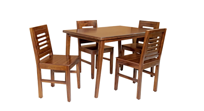 kemp solid wood  4 seater Dining table in  Provincial Teak (Brown, PROVINCIAL TEAK Finish) by Urban Ladder - - 
