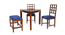 abbie solid wood  4 seater Dining table in  Provincial Teak (Navy Blue, PROVINCIAL TEAK Finish) by Urban Ladder - - 955577