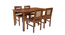 danny solid wood  4 seater Dining table in  Provincial Teak (Brown, PROVINCIAL TEAK Finish) by Urban Ladder - - 