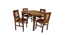 amiest solid wood  4 seater Dining table in  Provincial Teak (Brown, PROVINCIAL TEAK Finish) by Urban Ladder - - 