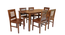 creative solid wood  6 seater Dining table in  Provincial Teak (PROVINCIAL TEAK Finish) by Urban Ladder - - 
