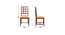 nola solid wood  4 seater Dining table in  Provincial Teak (Yellow, PROVINCIAL TEAK Finish) by Urban Ladder - - 