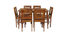 andar solid wood  6 seater Dining table in  Provincial Teak (PROVINCIAL TEAK Finish) by Urban Ladder - - 
