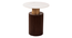 Solano Side Table in Dark Walnut Finish (Dark Walnut Finish) by Urban Ladder - - 