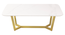 Linden Coffee Table in Stainless Steel Mirror Gold Finish (Dark Walnut Finish) by Urban Ladder - - 