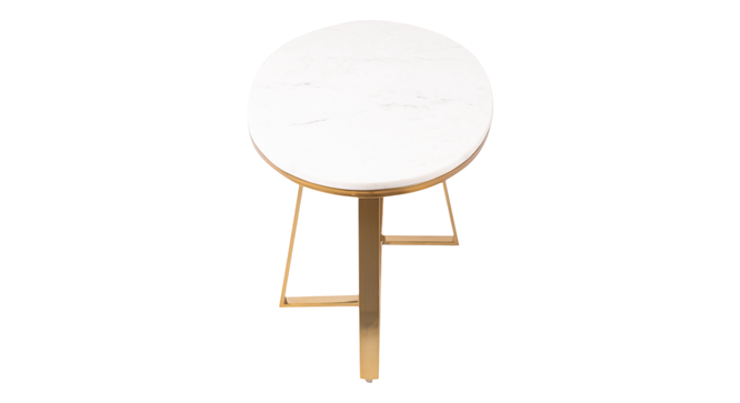 Griffin Coffee Table in Mirror Gold Finish (Dark Walnut Finish) by Urban Ladder - - 