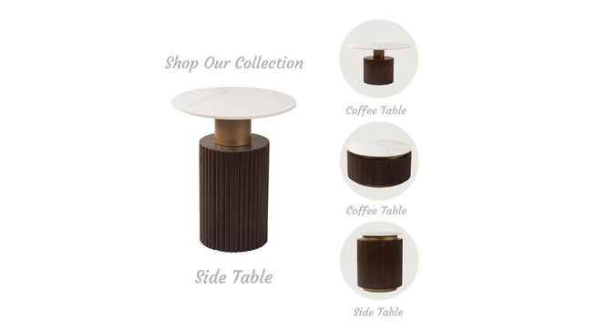 Solano Side Table in Dark Walnut Finish (Dark Walnut Finish) by Urban Ladder - - 
