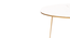 Griffin Coffee Table in Mirror Gold Finish (Dark Walnut Finish) by Urban Ladder - - 