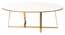Griffin Coffee Table in Mirror Gold Finish (Dark Walnut Finish) by Urban Ladder - - 