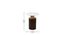 Solano Side Table in Dark Walnut Finish (Dark Walnut Finish) by Urban Ladder - Dimension - 956041