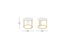 Fabriano Nesting Coffee Table in Gold Finish (Gold Finish) by Urban Ladder - Dimension - 956056