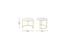 Fabriano Nesting Coffee Table in Gold Finish (Gold Finish) by Urban Ladder - Dimension - 956057