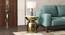 Alaya Side Table with Marble Top (Gold Finish) by Urban Ladder - - 