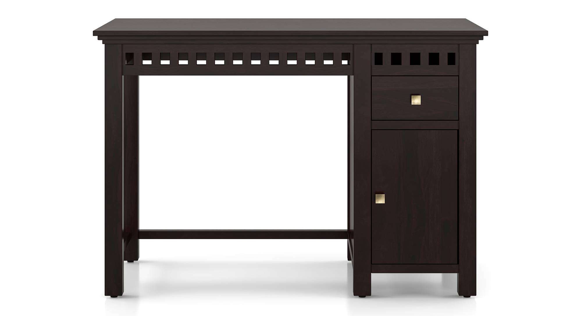 Fidora Solid Wood Study Table in Mahogany Finish Urban Ladder