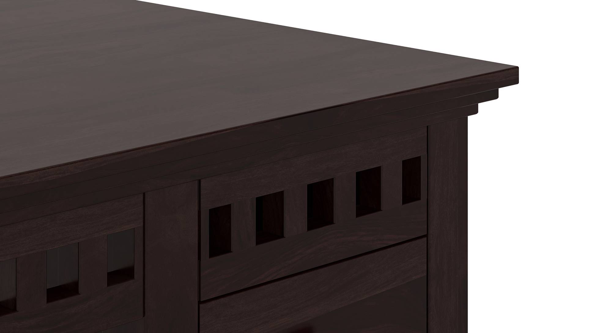 Fidora Solid Wood Study Table in Mahogany Finish Urban Ladder