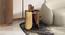 Belle Side Table with Glass Top (Gold Finish) by Urban Ladder - - 