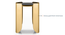 Belle Side Table with Glass Top (Gold Finish) by Urban Ladder - - 