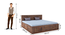 Bayleef King Front Drawer Storage Bed-Teak (Teak Finish, Queen Bed Size, Drawer Storage Type) by Urban Ladder - Dimension - 956417