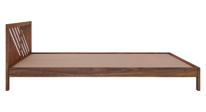 Amaze Queen Bed Without Storage Teak (Teak Finish, King Bed Size) by Urban Ladder - - 