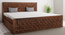 Weave King Side Drawer Storage Bed-Teak (Teak Finish, Queen Bed Size, Drawer Storage Type) by Urban Ladder - - 