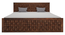 Weave King Side Drawer Storage Bed-Teak (Teak Finish, Queen Bed Size, Drawer Storage Type) by Urban Ladder - - 