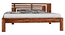 Aelinia Queen Side without Storage Bed Teak (Walnut Finish, Queen Bed Size) by Urban Ladder - - 