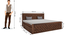 Weave King Side Drawer Storage Bed-Teak (Teak Finish, Queen Bed Size, Drawer Storage Type) by Urban Ladder - Dimension - 956461