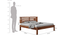 Aelinia Queen Side without Storage Bed Teak (Walnut Finish, Queen Bed Size) by Urban Ladder - Dimension - 956462