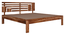 Aelinia Queen Side without Storage Bed Teak (Walnut Finish, Queen Bed Size) by Urban Ladder - - 