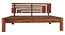 Aelinia Queen Side without Storage Bed Teak (Walnut Finish, Queen Bed Size) by Urban Ladder - - 