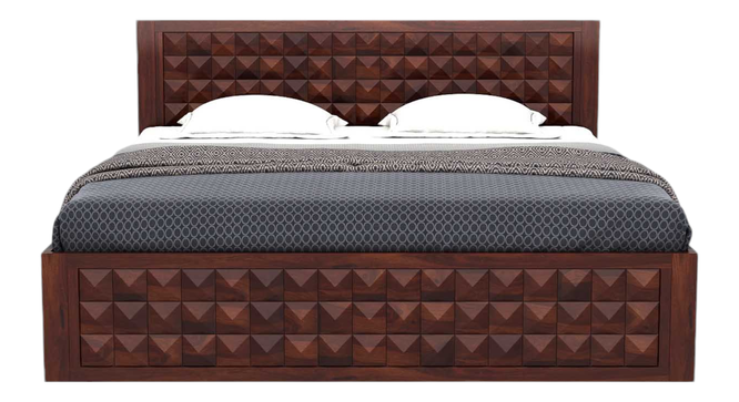 Phorma King Front Drawer Storage Bed Teak (Walnut Finish, King Bed Size, Drawer Storage Type) by Urban Ladder - - 
