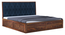 Avon Mahogany Queen Box Storage Bed-Blue (Teak Finish, Queen Bed Size, Box Storage Type) by Urban Ladder - - 