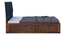 Avon Mahogany Queen Box Storage Bed-Blue (Teak Finish, Queen Bed Size, Box Storage Type) by Urban Ladder - - 